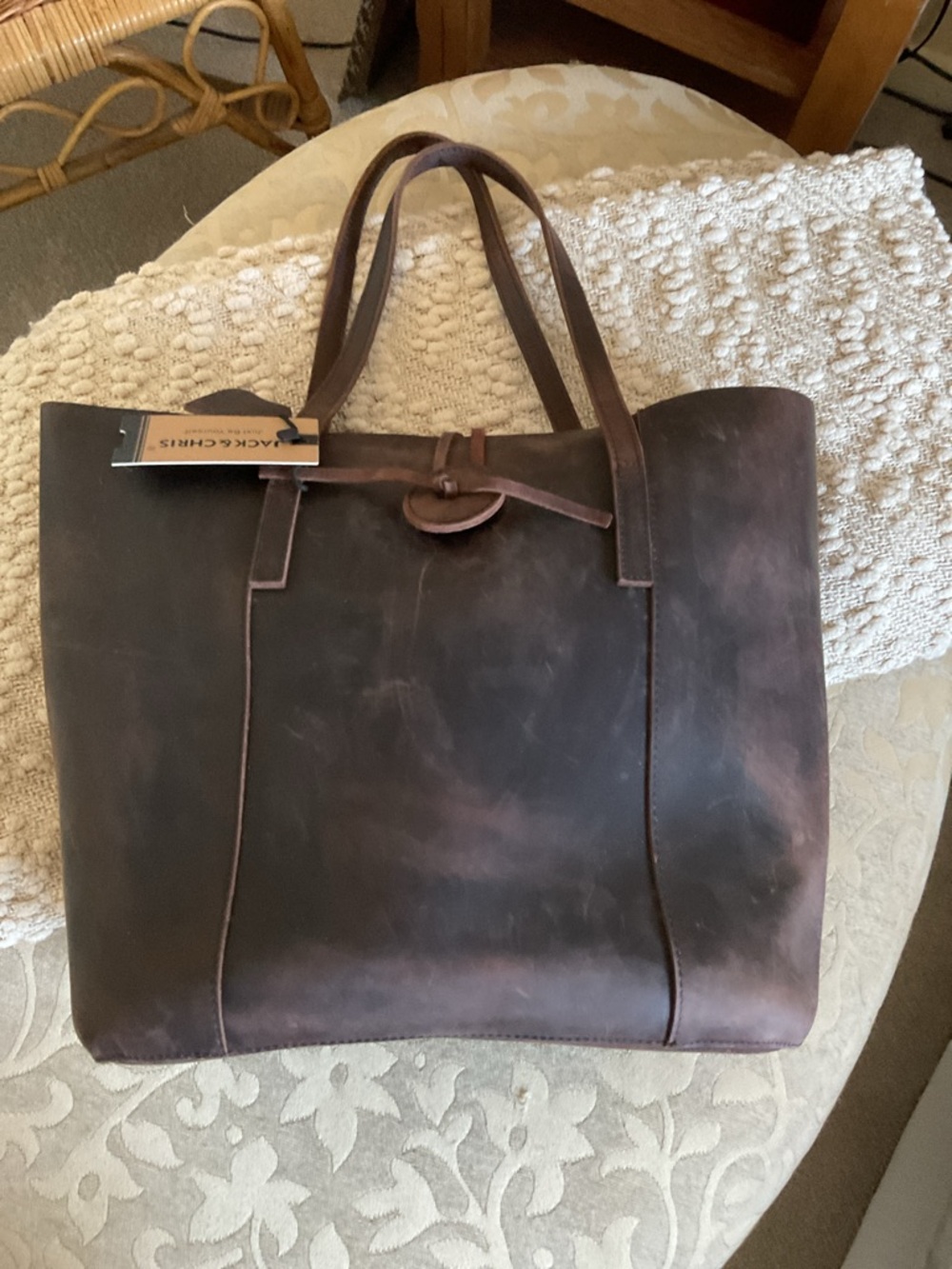 BaseballFan Large Size Super Quality Vintage Cowhide Baseball Glove Leather Tote - Picture 11 of 12